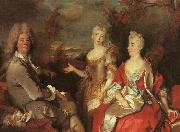 Nicolas de Largilliere Family Portrait oil painting